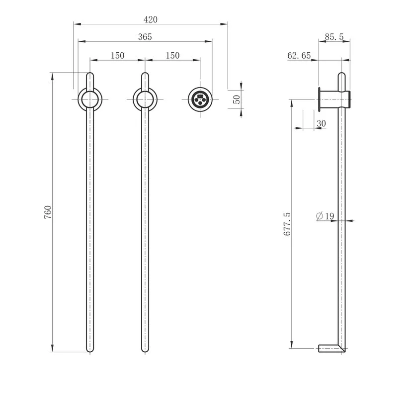 Полотенцесушитель электрический Wonzon & Woghand WW-AL3621-GM темный графит Sancos — официальный сайт