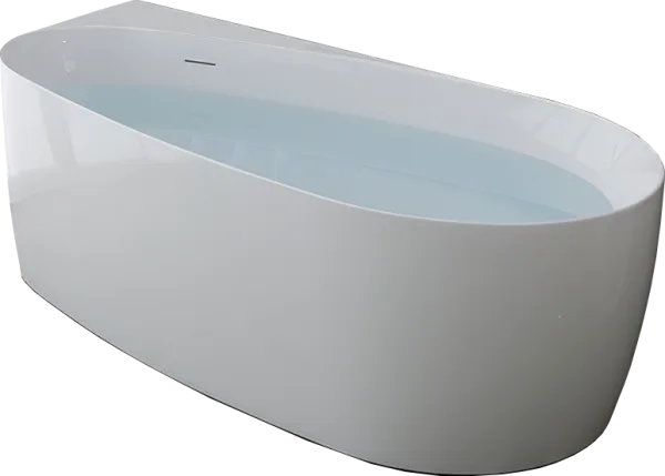 Акриловая ванна Allen Brau Priority 2 170x80 см, пристенная, белая матовая, овальная, на ножках, со  Sancos — Оригинал