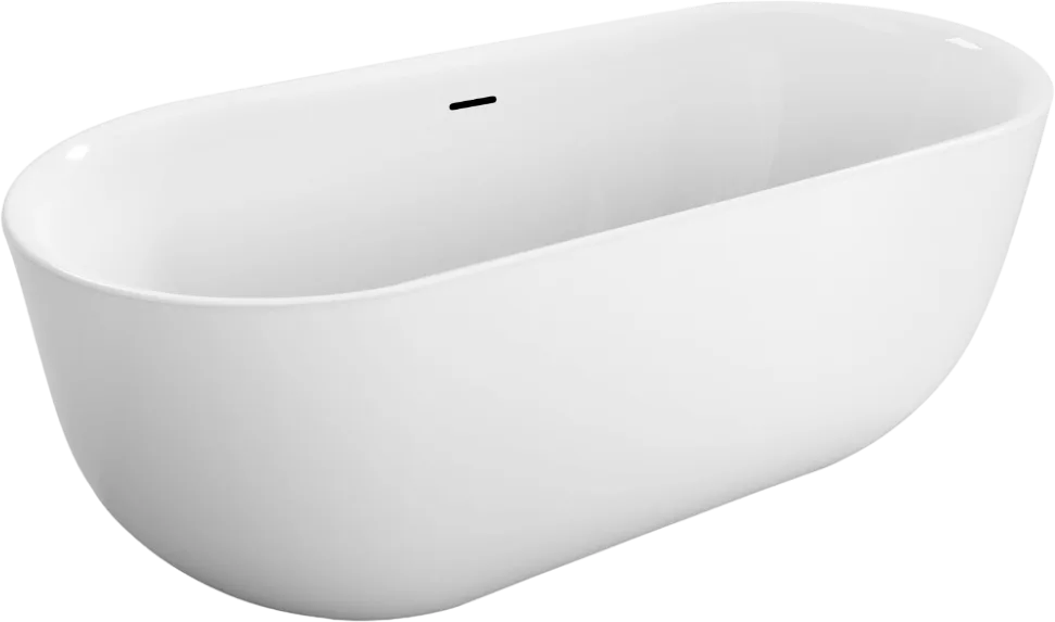 Акриловая ванна BelBagno BB706-1800-800 180x80 см, отдельностоящая, белая, овальная Sancos — официальный сайт