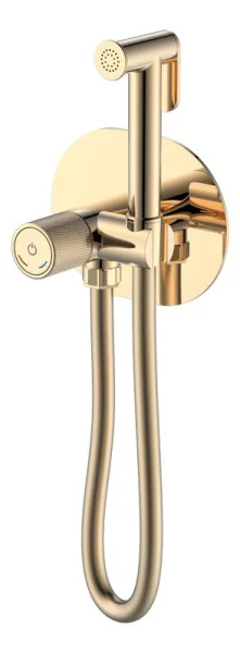Гигиенический душ Boheme Tech 157-G, со смесителем, С ВНУТРЕННЕЙ ЧАСТЬЮ, gold Sancos — Оригинал