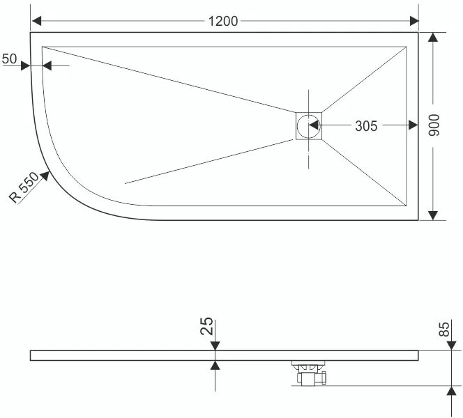 Поддон для душа RGW Stone Tray ST/AR-0129W 90х120 Sancos — официальный сайт