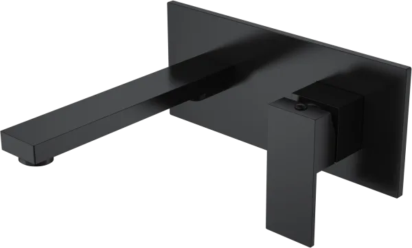 Смеситель для раковины Boheme Qubic 475-B С ВНУТРЕННЕЙ ЧАСТЬЮ, matt black Sancos — Оригинал