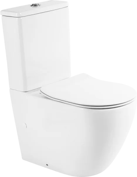 Унитаз-компакт напольный BelBagno Sfera-r BB2141CPR BB2034SC с микролифтом, безободковый, глянцевый  Sancos — Оригинал