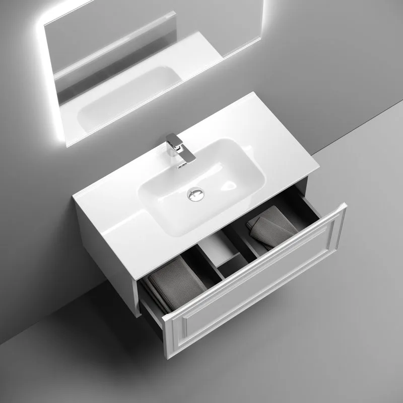 Тумба под раковину Sancos подвесная Very 90 Bianco VR90W Sancos — официальный сайт