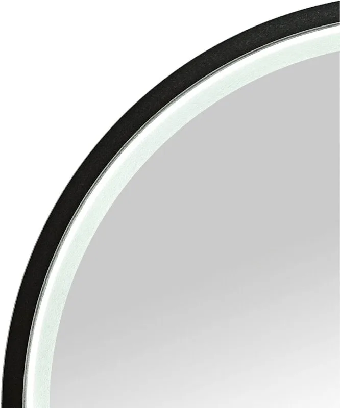 Зеркало круглое Art&Max Livorno Nero 60х60 черное, с LED-подсветкой, 6000k Sancos — официальный сайт
