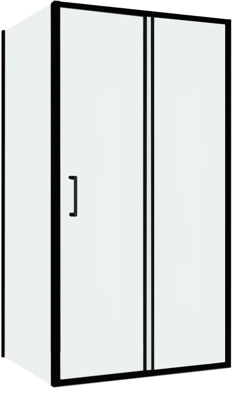 Душевой уголок Abber Schwarzer Diamant AG30140B5-S50B5 140x50, профиль черный, стекло прозрачное Sancos — официальный сайт