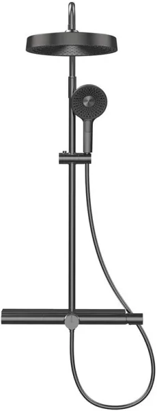 Душевая стойка AQUAme AQM8010B, черный матовый Sancos — Оригинал