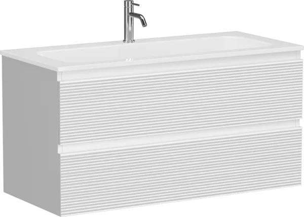 Тумба под раковину Sancos Folk 100 подвесная Bianco (белый), FL100W Sancos — Оригинал