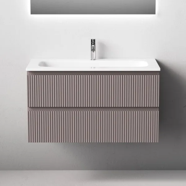 Тумба с раковиной Sancos Snob T 90 подвесная, doha soft, раковина СN7019 Sancos — Оригинал