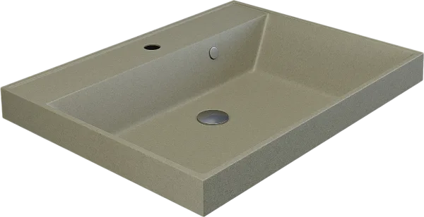 Мебельная раковина Uperwood Classic Quartz 291030013 60 см, матовая бежевая, десерт Sancos — Оригинал