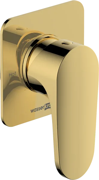 Встраиваемый смеситель Wasserkraft Neckar 2151 С ВНУТРЕННЕЙ ЧАСТЬЮ, глянцевое золот Sancos — Оригинал