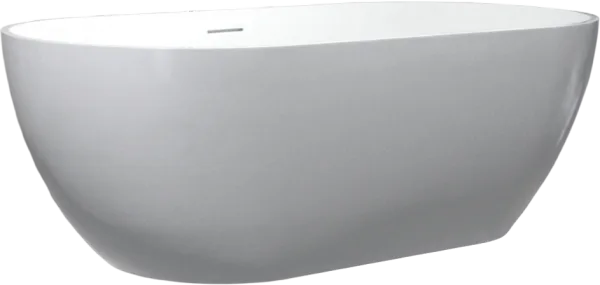 Ванна из искусственного камня Riho Bilbao B119001105 150x75 см, отдельностоящая, матовая белая, овал Sancos — Оригинал