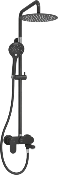 Душевая стойка Wasserkraft Elbe 7400 A174.258.078.CB, черная Sancos — Оригинал
