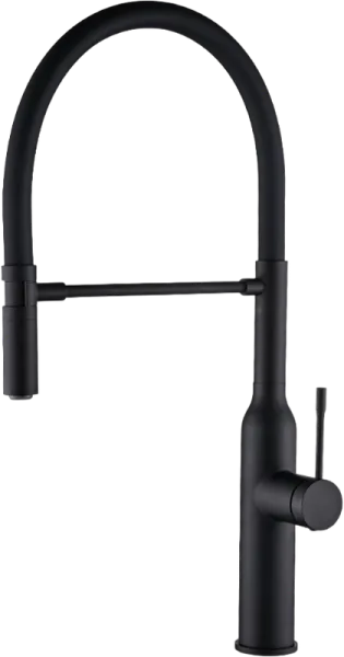 Смеситель для кухни Zorg Steel Hummer SH 2022 BLACK черный Sancos — Оригинал
