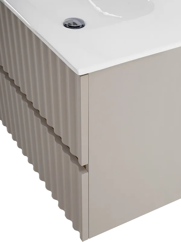 Тумба под раковину без столешницы Art&Max Elegant 80 подвесная, светло-серая матовая Sancos — официальный сайт