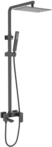 Душевая стойка AQUATEK Либра AQ2640MB, матовая черная Sancos — Оригинал