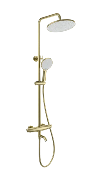 Душевая стойка Wonzon & Woghand CAPSULE WW-B3031-A2-BG, брашированное золото Sancos — Оригинал