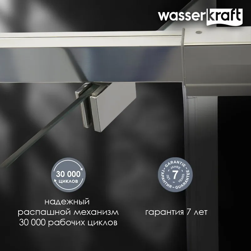 Душевая дверь в нишу Wasserkraft Aula 11P04 90 см Sancos — официальный сайт