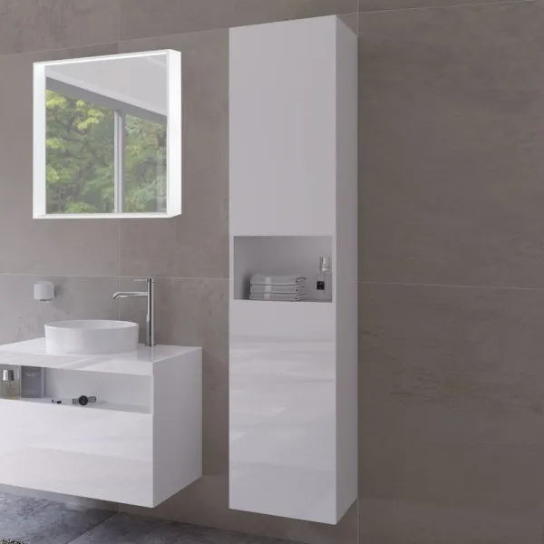 Шкаф-пенал для ванной Keuco Stageline 32831 R, белый Sancos — Оригинал