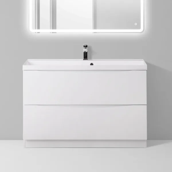 Тумба под раковину без столешницы BelBagno Marino 90 bianco lucido, напольная Sancos — Оригинал