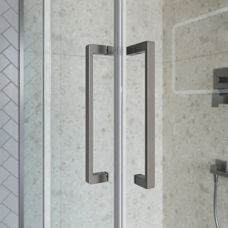 Душевой уголок BelBagno Marino 2 A-2-90-C-GM 90x90, профиль оружейная сталь, стекло прозрачное Sancos — официальный сайт