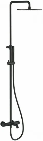 Душевая стойка Splendy Relax P RP208ZTR30C1BM, термостат, с изливом, черный матовый Sancos — Оригинал