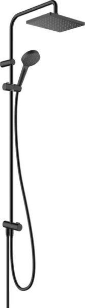Душевая стойка Hansgrohe Vernis Shape 26289670 Showerpipe 230 1jet Reno, EcoSmart, черный Sancos — Оригинал