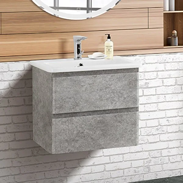 Тумба под раковину без столешницы BelBagno Albano-Cer 60 подвесная, cemento verona grigio Sancos — Оригинал