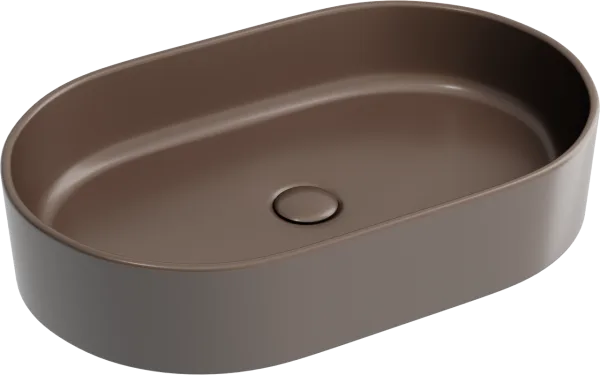 Накладная раковина Ceramicanova Element CN6048MDB темно-коричневая матовая Sancos — Оригинал