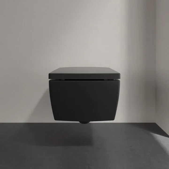 Крышка-сиденье Villeroy & Boch Memento 2.0 Memento 2.0 8M24S1S5 ebony, с микролифтом Sancos — официальный сайт