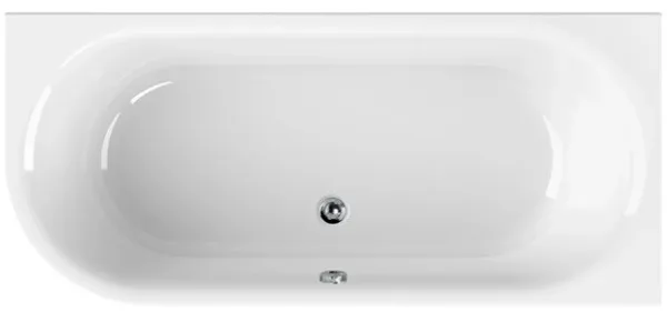 Акриловая ванна Cezares Metauro Corner 180-80-40-R-W37 R без опоры 180x80 см, правая, пристенная,  Sancos — Оригинал