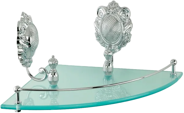 Полка Migliore Cleopatra 16666 угловая, хром Sancos — Оригинал