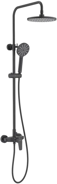Душевая стойка AQUATEK Бетта AQ2160MB, матовая черная Sancos — Оригинал