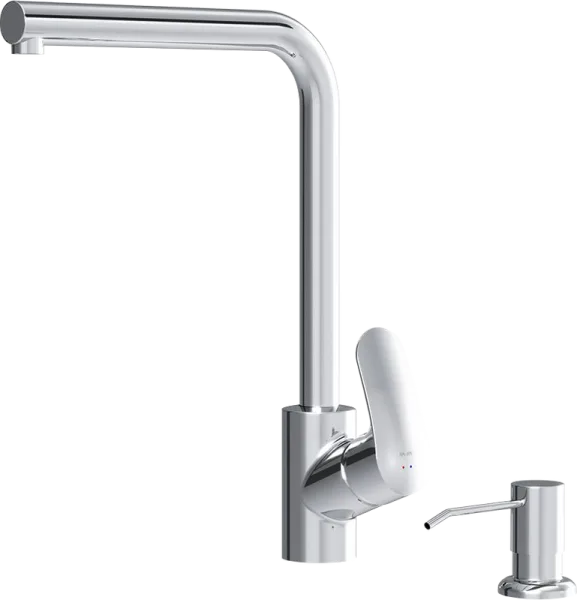 Смеситель для кухни AM.PM Like F8005D00 хром, с дозатором Sancos — Оригинал