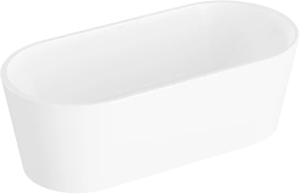 Акриловая ванна VitrA Geo 170x80 см, отдельностоящая, белая, овальная, со сливом-переливом Sancos — Оригинал