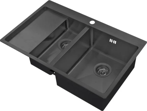 Мойка кухонная Zorg Inox PVD 5178-2-R grafit Sancos — Оригинал