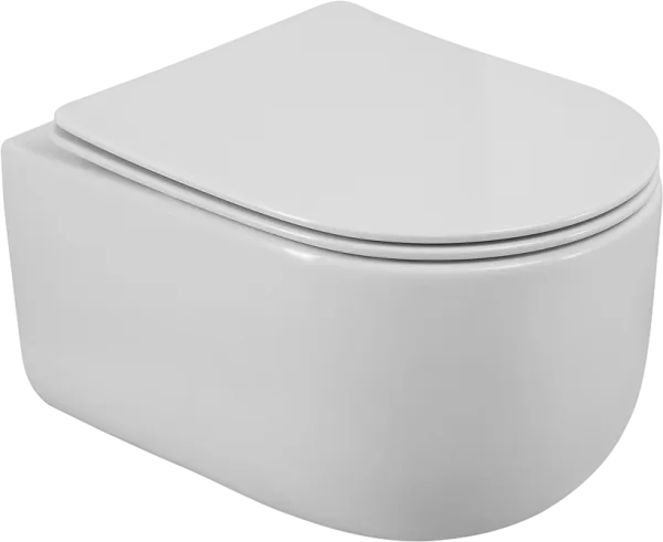 Унитаз подвесной BelBagno Soft BB084CH-TOR BB051SC с микролифтом, безободковый, белый Sancos — Оригинал