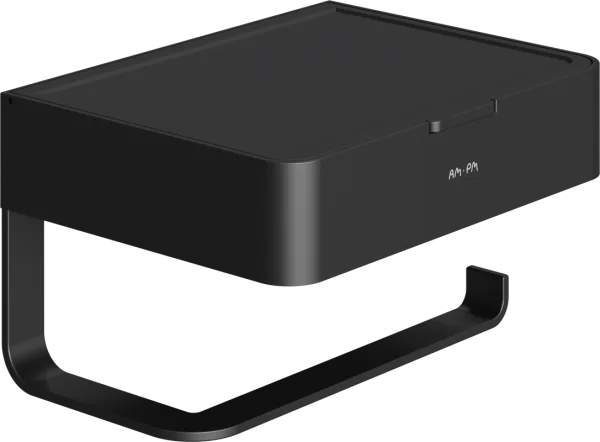 Держатель туалетной бумаги AM.PM Inspire 2.0 AA50A341522 с полкой для телефона и контейнером, черный Sancos — Оригинал