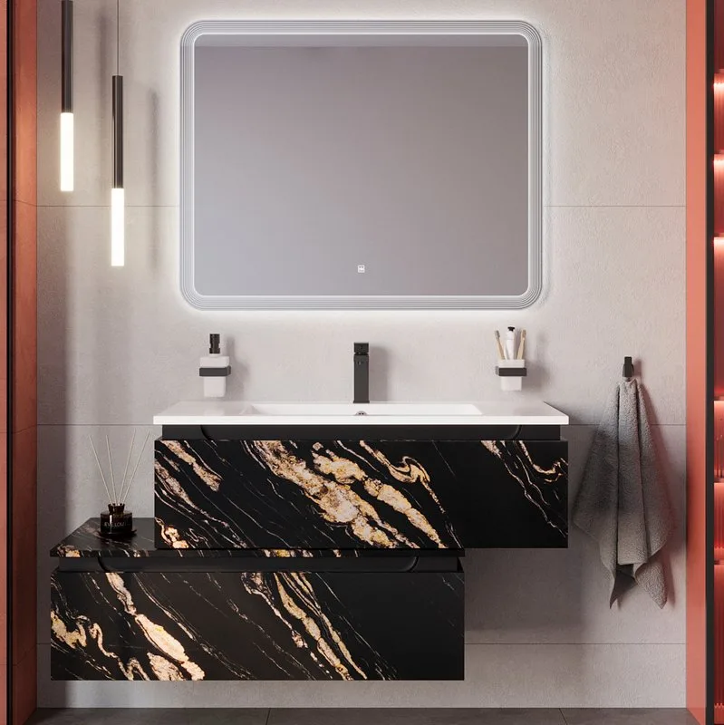 Тумба Cezares Slider 100 1 ящик, черный фьюжн Sancos — официальный сайт