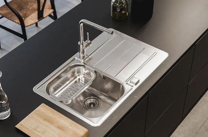 Мойка кухонная Alveus Line Max 80 сталь Sancos — официальный сайт