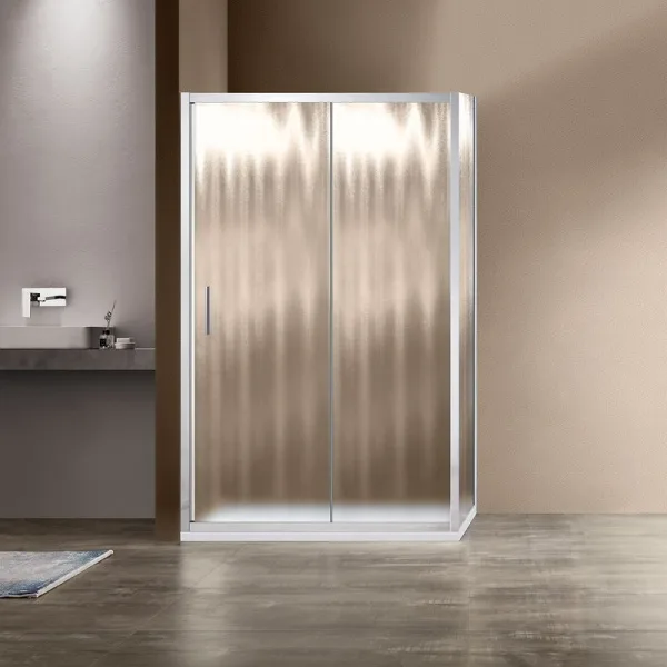 Душевой уголок Vincea Garda VSR-1G8012CH 120x80 см, профиль хром, стекло шиншилла Sancos — Оригинал