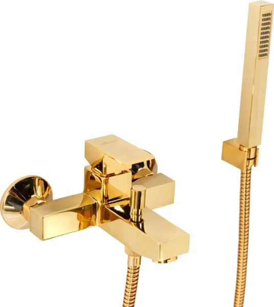 Смеситель для ванны с душем Cezares Unika VDM-03/24, золото Sancos — Оригинал