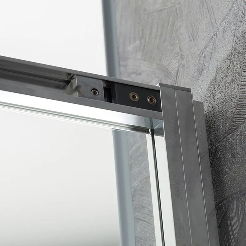 Душевая дверь в нишу Vincea Slim-U VDS-2SU140CL 140 см, профиль хром, стекло прозрачное Sancos — официальный сайт