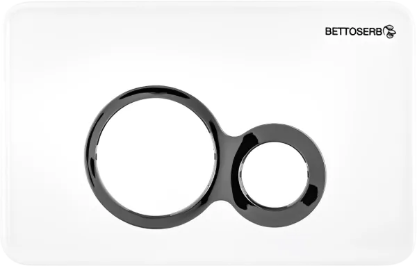 Кнопка смыва BETTOSERB Sava Fix Slim Jerez 40006458 белый глянец, хром глянец Sancos — Оригинал