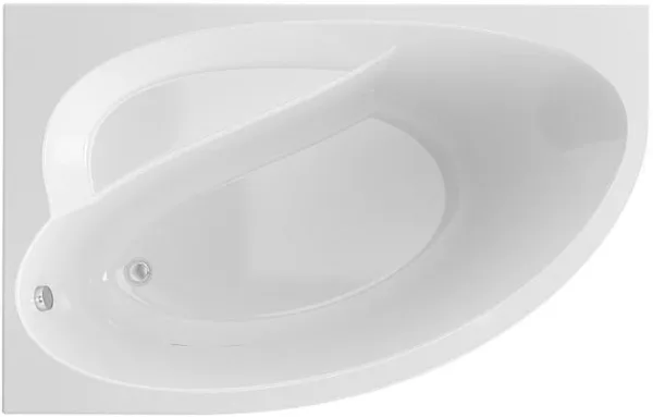 Акриловая ванна Timo Iva 1595 L без опоры 150x95 см, угловая, левая, пристенная, белая Sancos — Оригинал