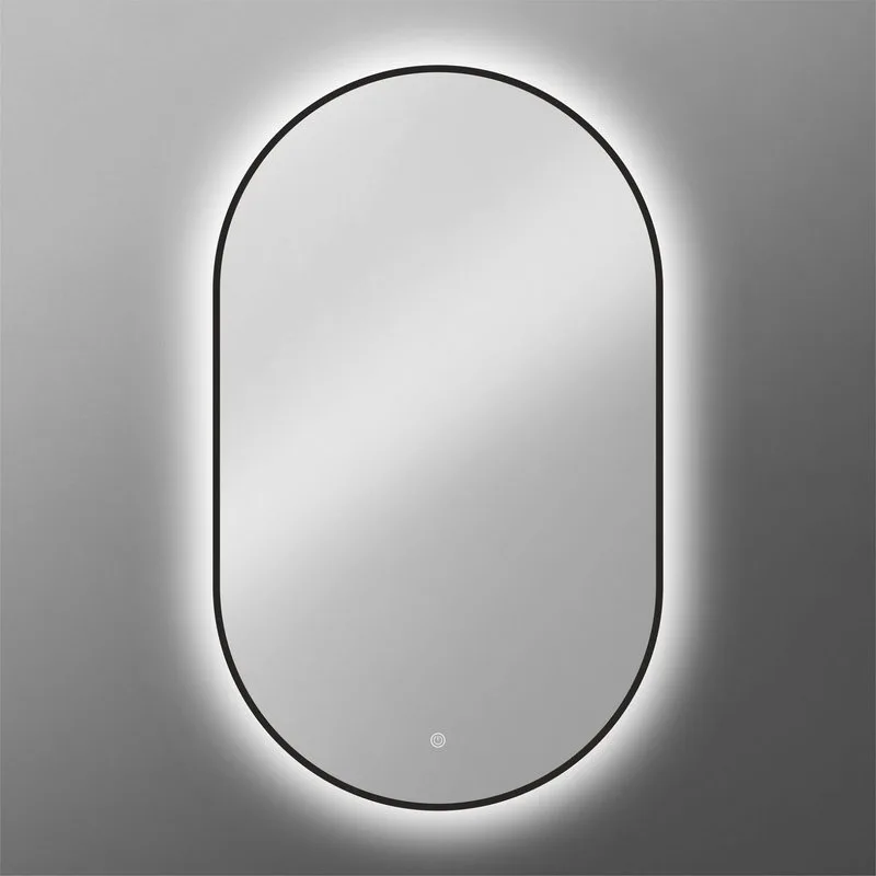 Зеркало Art&Max Torino Nero 50х90 черное, с LED-подсветкой, 6000k Sancos — официальный сайт