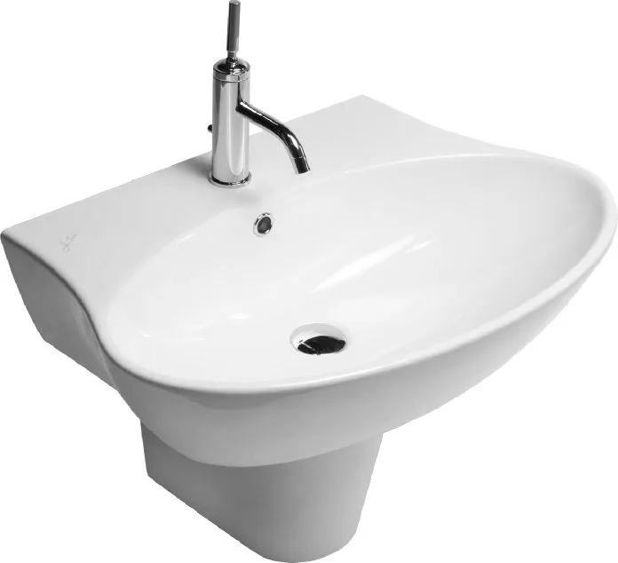 Накладная раковина Hatria Nido Y0R401 62 см, белая Sancos — официальный сайт