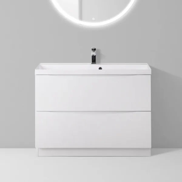 Тумба под раковину без столешницы BelBagno Marino 80 bianco lucido, напольная Sancos — Оригинал