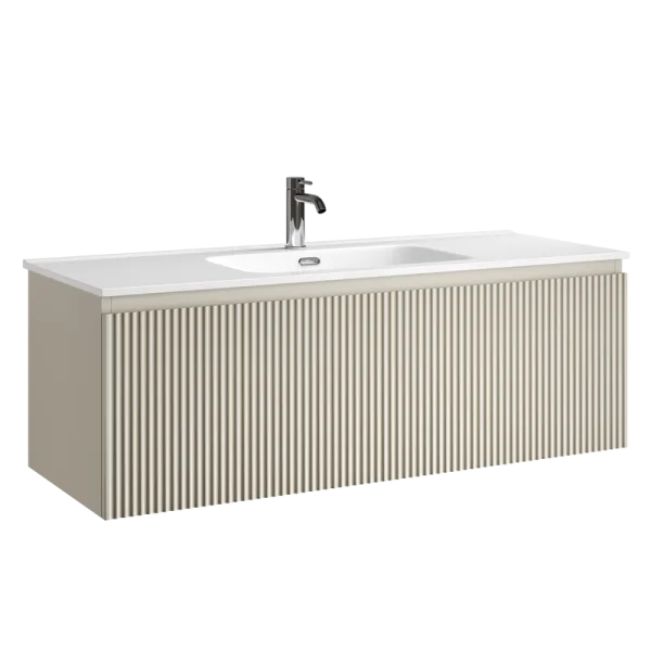 Тумба под раковину Sancos Snob R 1.0 120 подвесная Beige soft (капучино), SNR1.0120CE Sancos — Оригинал