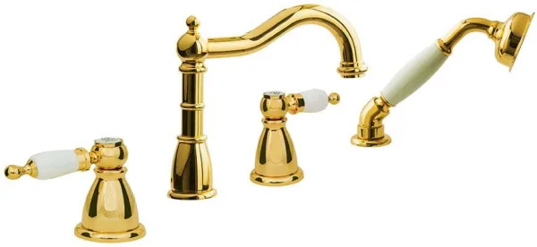 Смеситель на борт ванны Boheme Oro 395 Sancos — Оригинал
